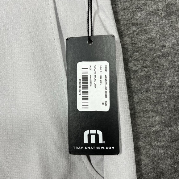 Travis Mathew Wanderlust Golf Shorts Mens 33 Gray Performance 9" Inseam - Picture 6 of 15